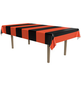 Orange & Black Stripes Tablecover