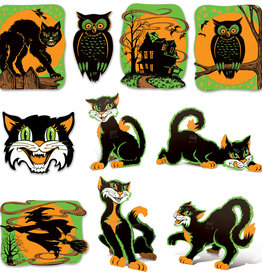 Vintage Halloween Fluorescent Cutouts