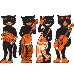 Vintage Halloween Scat Cat Band Cutouts