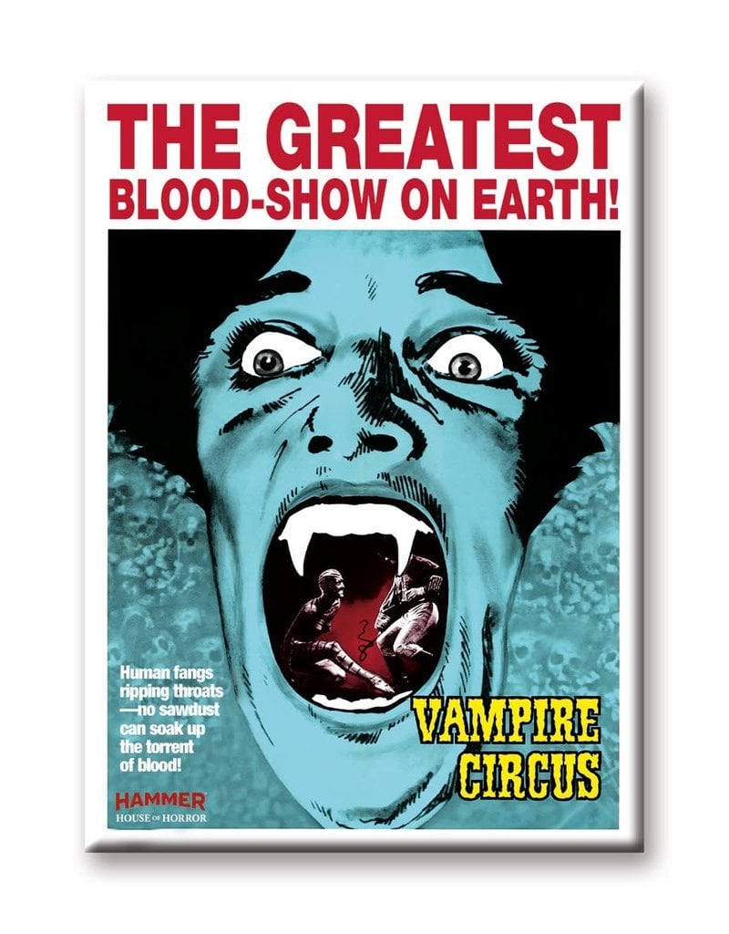 Hammer Horror Blood Show Flat Magnet