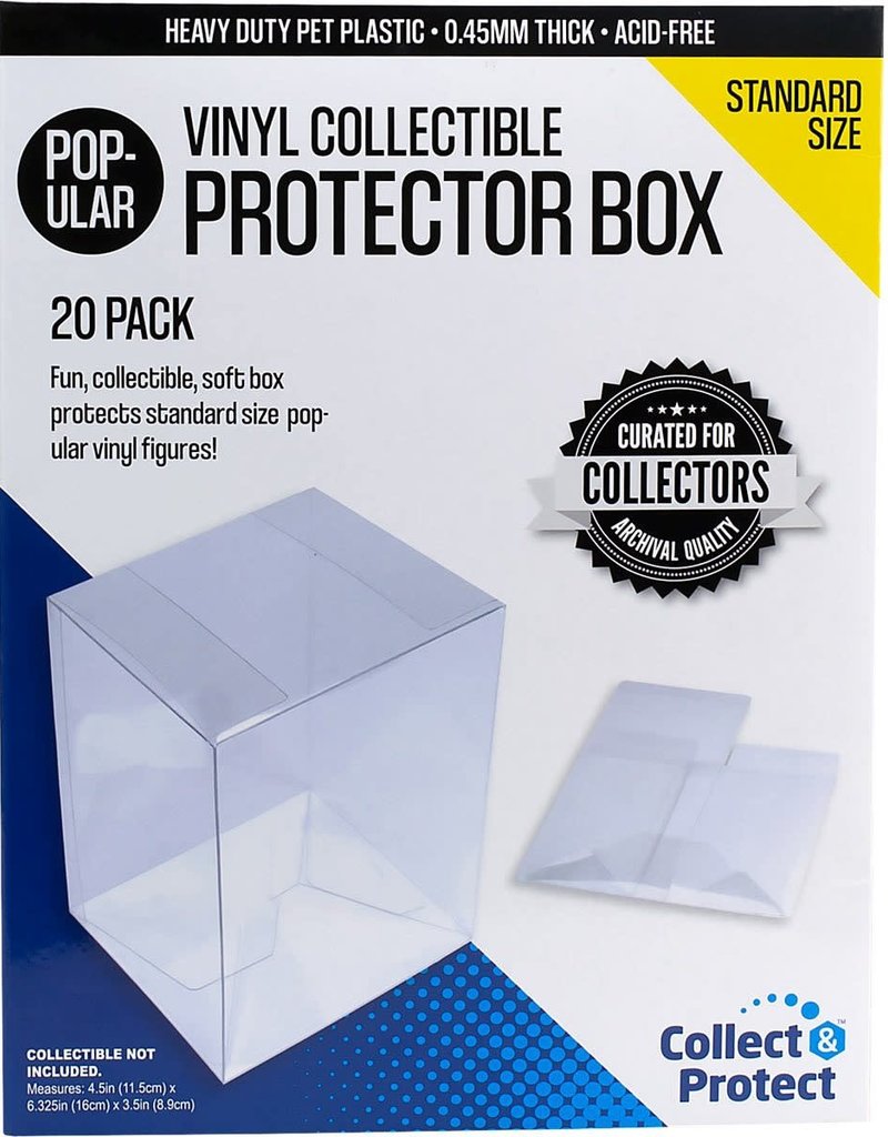 3 3/4-Inch Vinyl Collectible Collapsible Protector Box 20-Pack