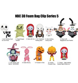 Nightmare Before Christmas Series 5 Figural Bag Clip Blind Pick