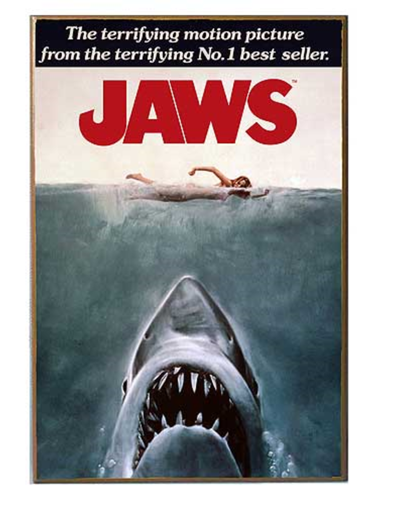 Jaws Movie Poster Wood Wall Artwork