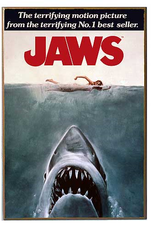 Jaws Movie Poster Wood Wall Artwork