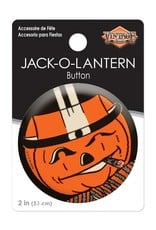 Vintage Halloween Jack-O-Lantern Button