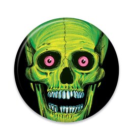 Vintage Halloween Skull Button