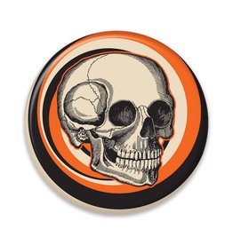 Vintage Halloween Skull Button