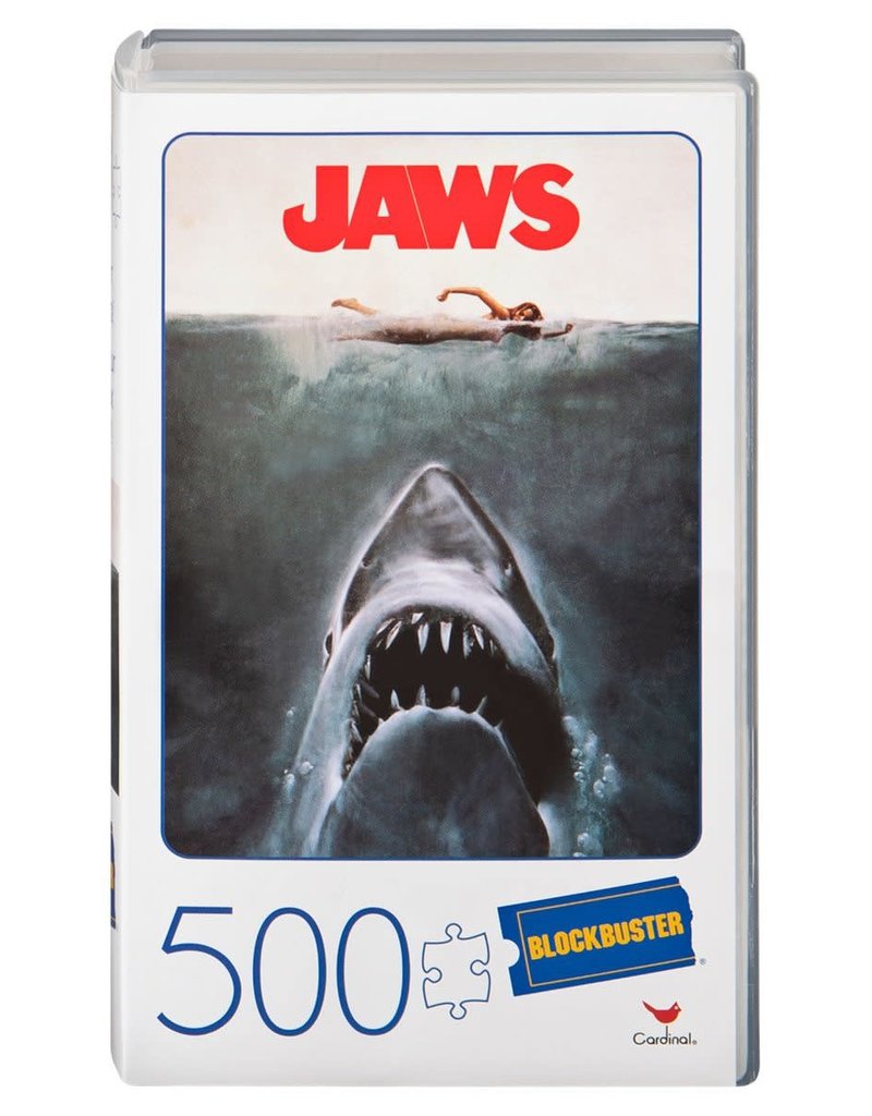 Jaws Retro Blockbuster VHS Video Case 500-Piece Puzzle