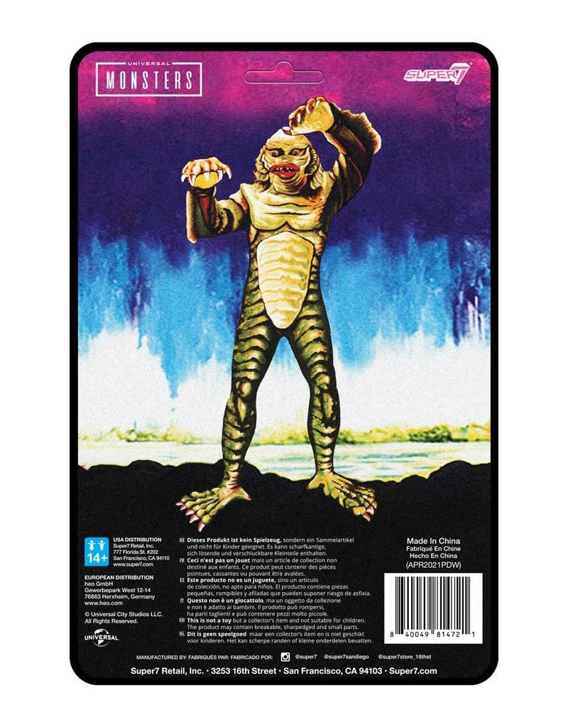 Super7 Universal Monsters Creature from the Black Lagoon Super Creature Narrow Sculpt 3 3/4-Inch ReAction Figure