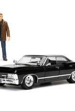 Hollywood Rides Supernatural Dean Winchester 1967 Impala SS Sport Sedan 1:24 Scale Die-Cast Metal Vehicle with Figure