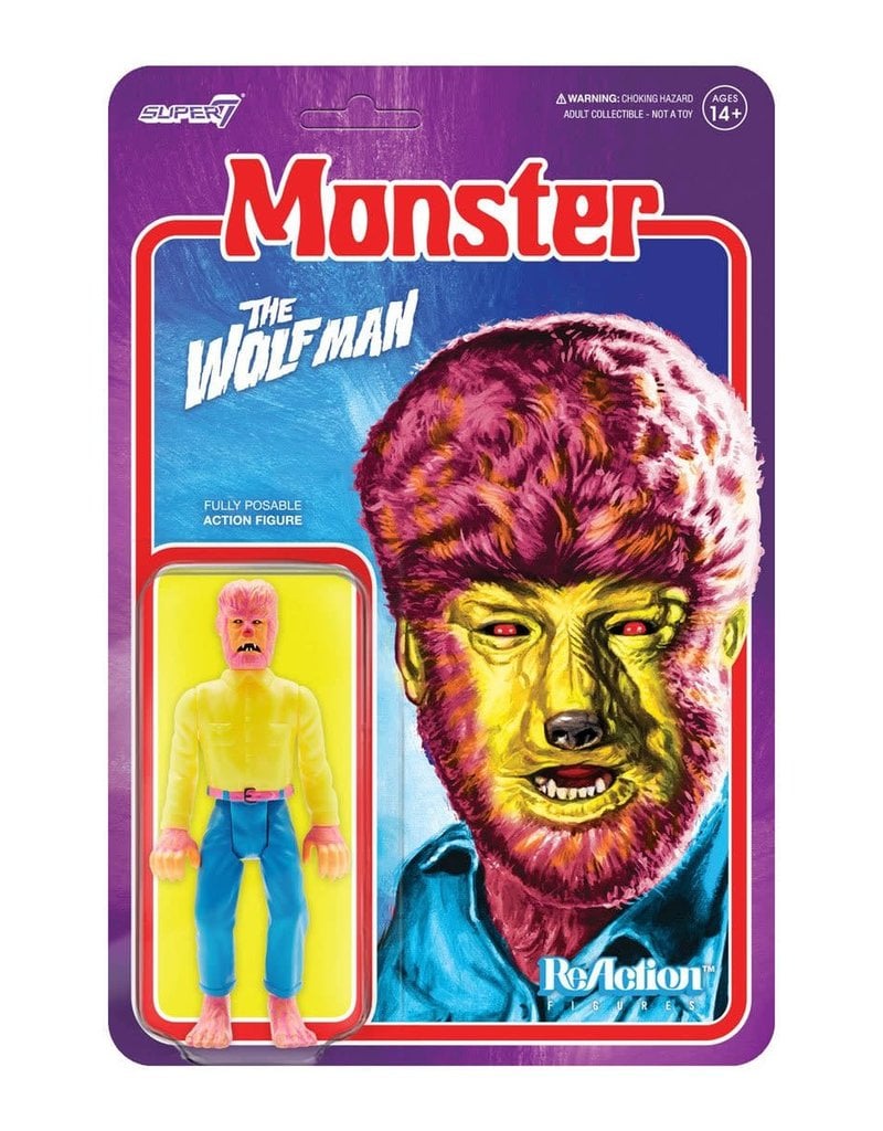 Super7 Universal Monsters Wolf Man Costume Colors 3 3/4-Inch ReAction Figure