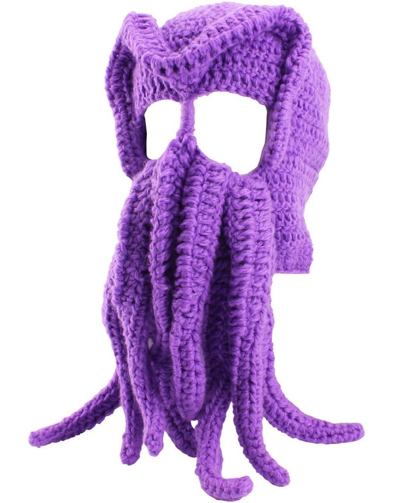 Cthulhu After Dark Purple Knitted Ski Mask