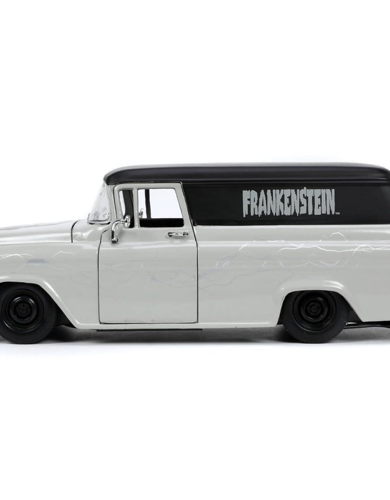 Hollywood Rides Universal Monsters Frankenstein 1957 Chevy Suburban 1:24 Scale Die-Cast Metal Vehicle with Figure