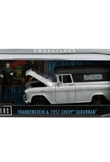 Hollywood Rides Universal Monsters Frankenstein 1957 Chevy Suburban 1:24 Scale Die-Cast Metal Vehicle with Figure