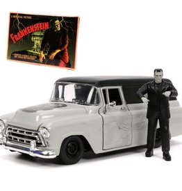 Hollywood Rides Universal Monsters Frankenstein 1957 Chevy Suburban 1:24 Scale Die-Cast Metal Vehicle with Figure