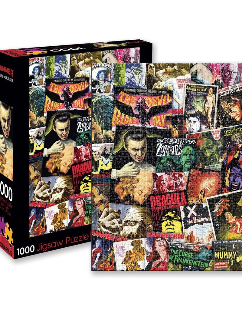 Hammer Horror Classic Movies Collage 1,000-Piece Puzzle