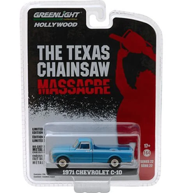 The Texas Chain Saw Massacre 1974 - Hollywood Series 22 1971 Chevrolet C-10 Solid Pack 1:64 Die Cast Metal Vehicle