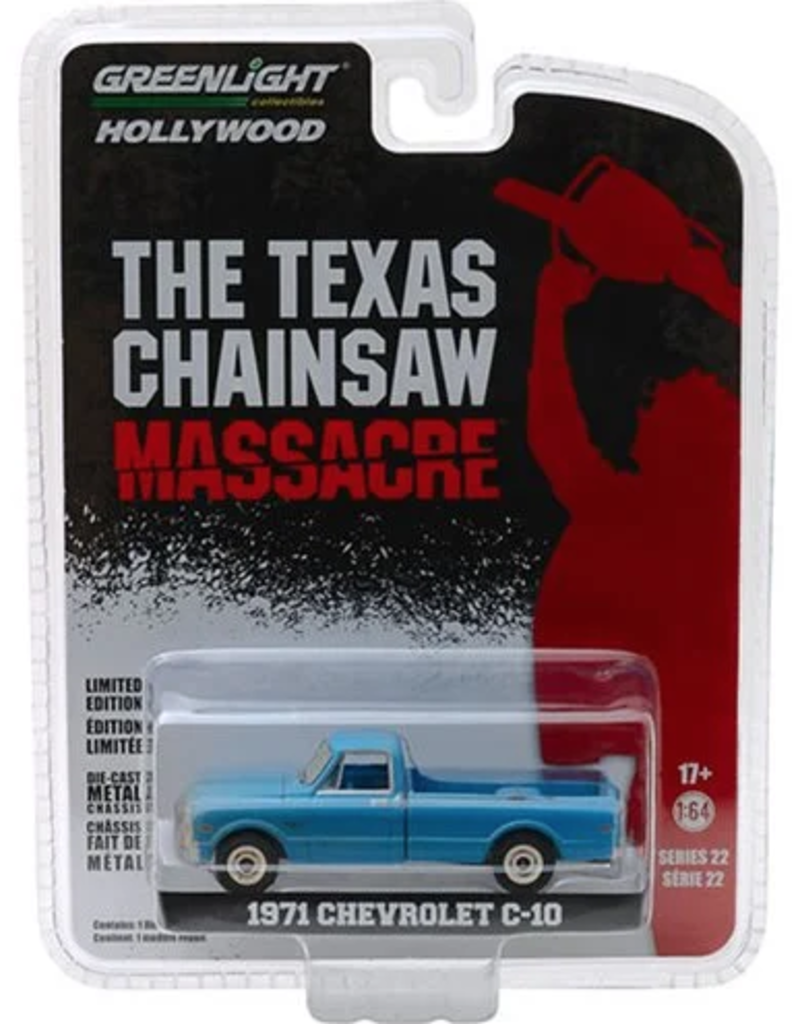 The Texas Chain Saw Massacre 1974 - Hollywood Series 22 1971 Chevrolet C-10 Solid Pack 1:64 Die Cast Metal Vehicle