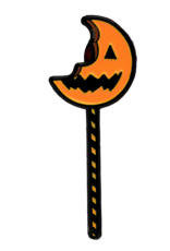 PIN - Trick r Treat - Bitten Lollipop Pin Enamel Pin