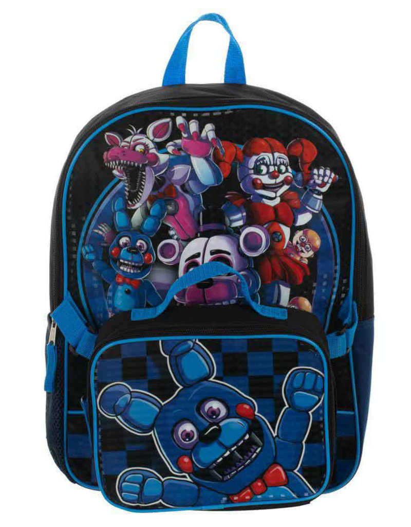 Five Nights of Freddy Backpack with Lunch Kit