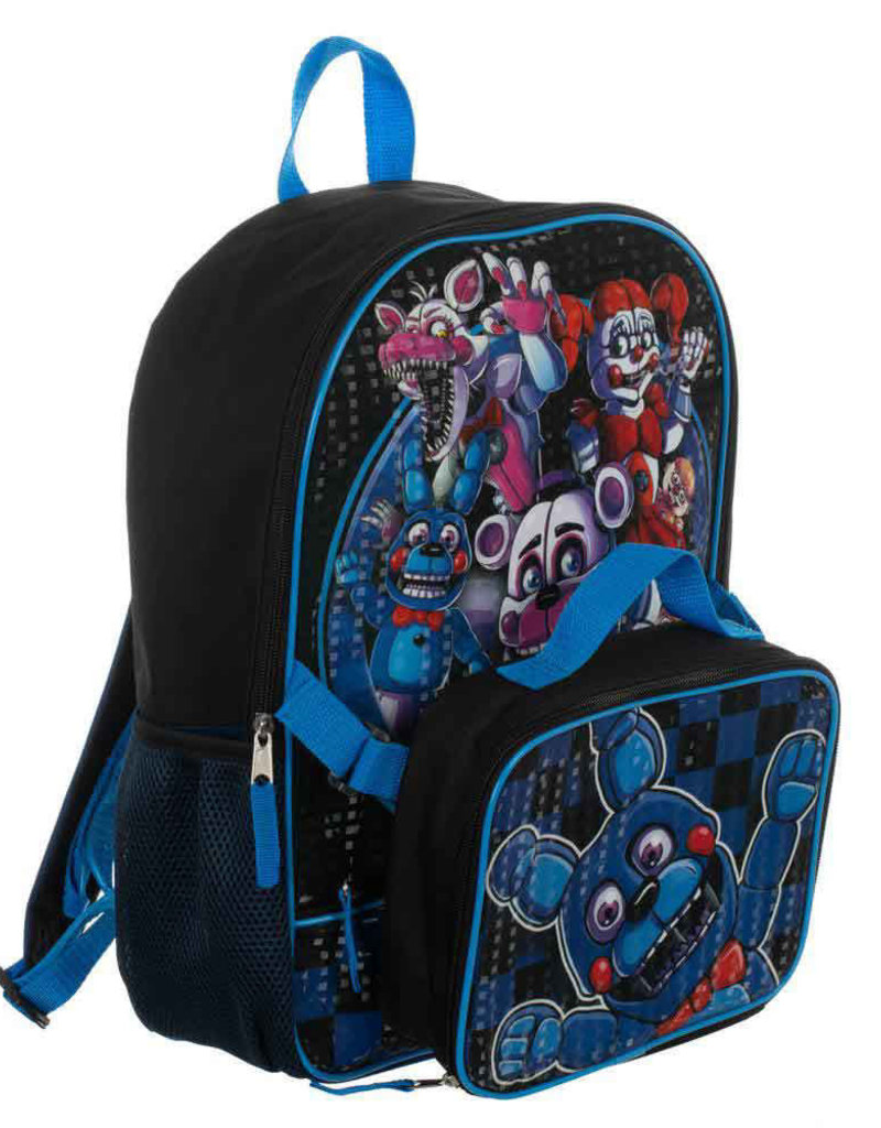 Five Nights of Freddy Backpack with Lunch Kit