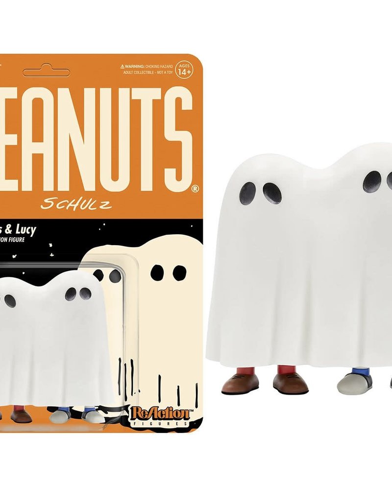 Super7 Peanuts Linus & Lucy Ghost 3 3/4-Inch ReAction Figure