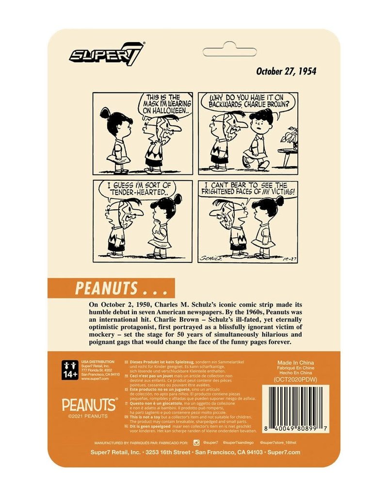 Super7 Peanuts Masked Charlie Brown 3 3/4-Inch ReAction Figure