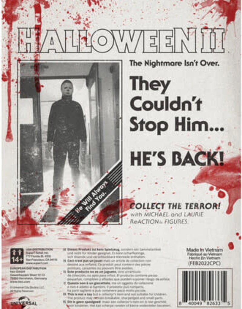 Super7 Halloween 2 ReAction Wave 1 - Michael Myers (Blood Splatter)