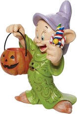 Traditions by Jim Shore Snow White and The Seven Dwarfs Dopey with Halloween Pumpkin Figurine
