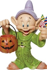 Traditions by Jim Shore Snow White and The Seven Dwarfs Dopey with Halloween Pumpkin Figurine