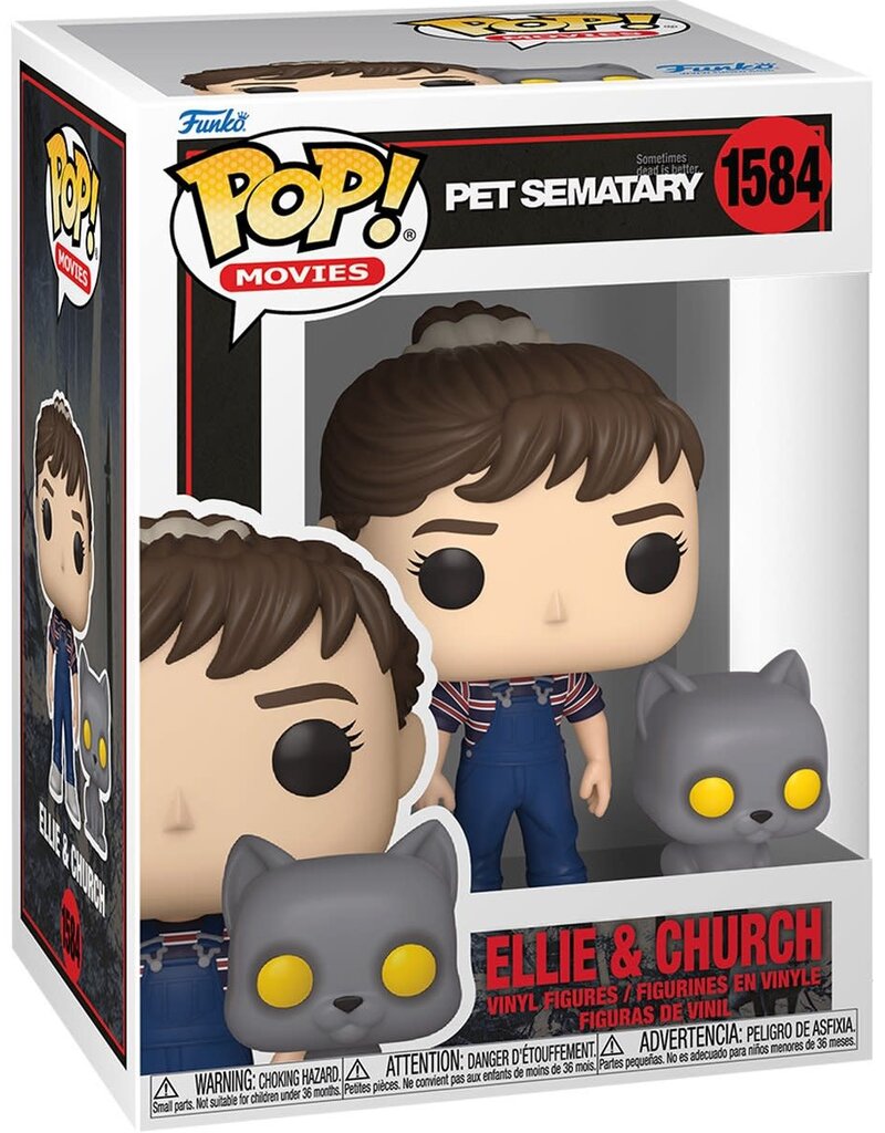 Pet Sematary Ellie and Church Funko Pop! Vinyl Figure # 1584 and Buddy