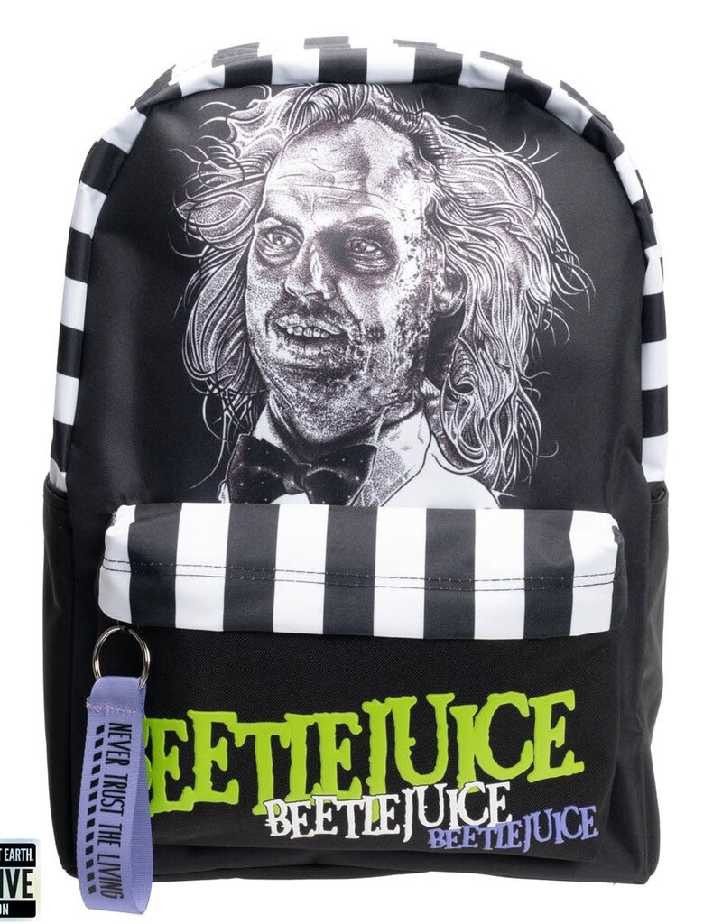 Beetlejuice Striped Backpack