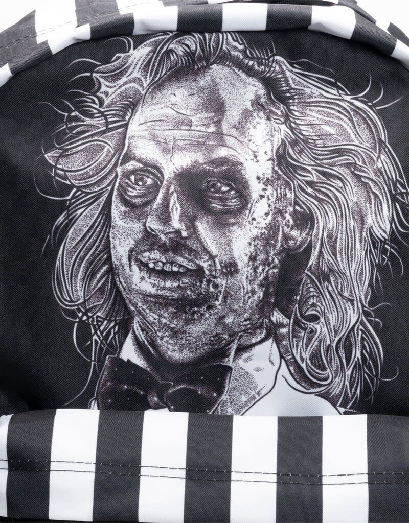Beetlejuice Striped Backpack