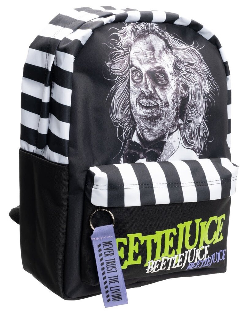 Beetlejuice Striped Backpack