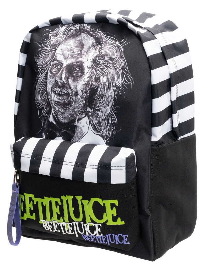 Beetlejuice Striped Backpack