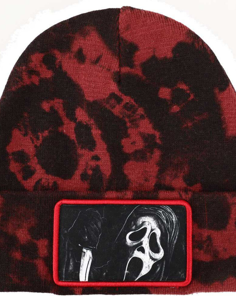 Ghost Face Sublimated Patch Washed Beanie