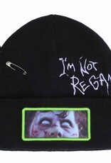 The Exorcist I'm Not Regan Distressed Sublimated Patch Cuff Beanie