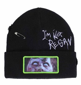 The Exorcist I'm Not Regan Distressed Sublimated Patch Cuff Beanie