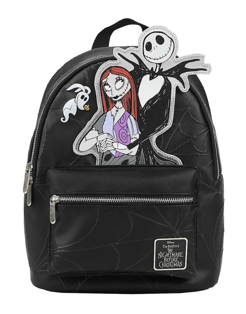 The Nightmare Before Christmas Jack & Sally Embossed Mini Backpack