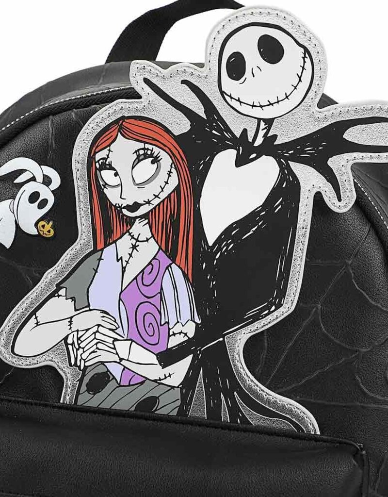 The Nightmare Before Christmas Jack & Sally Embossed Mini Backpack