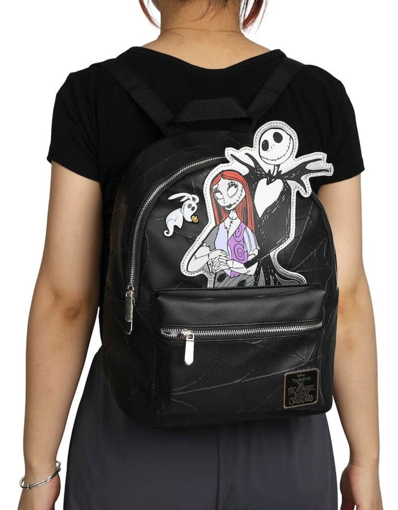 The Nightmare Before Christmas Jack & Sally Embossed Mini Backpack