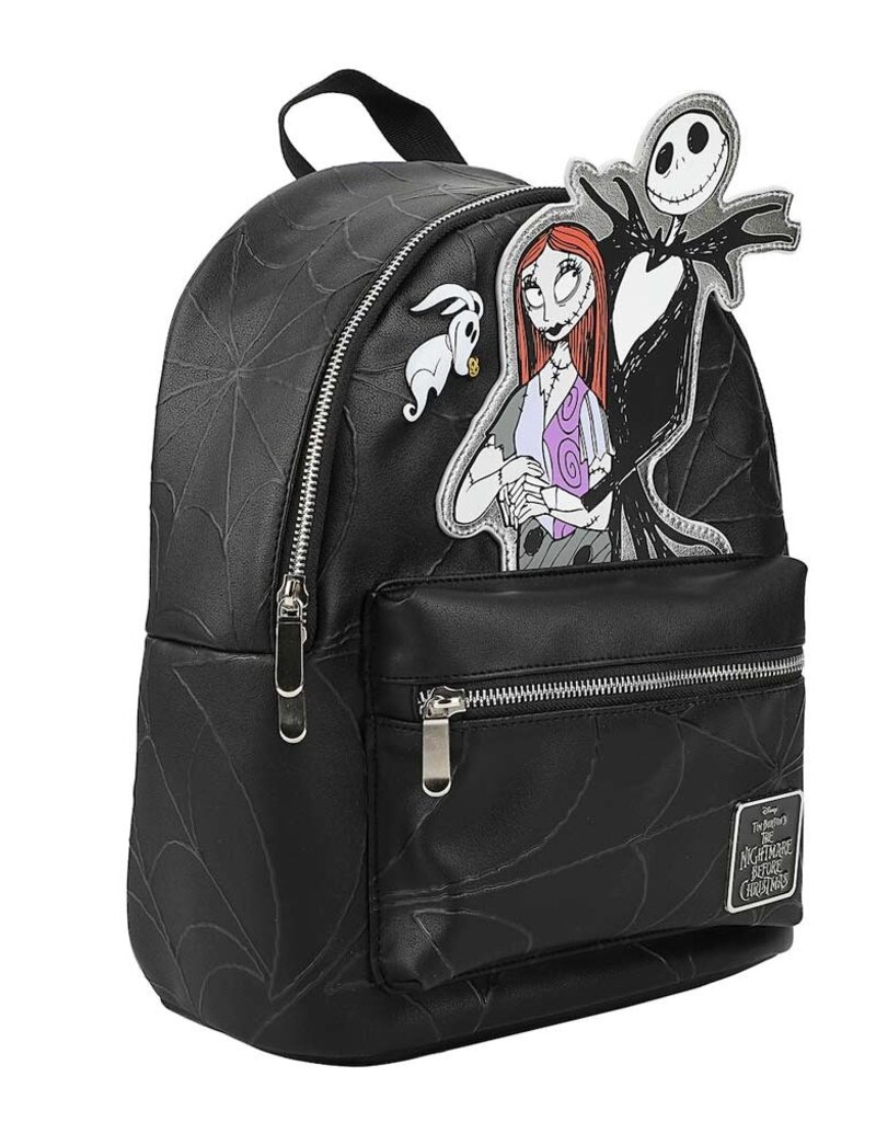 The Nightmare Before Christmas Jack & Sally Embossed Mini Backpack