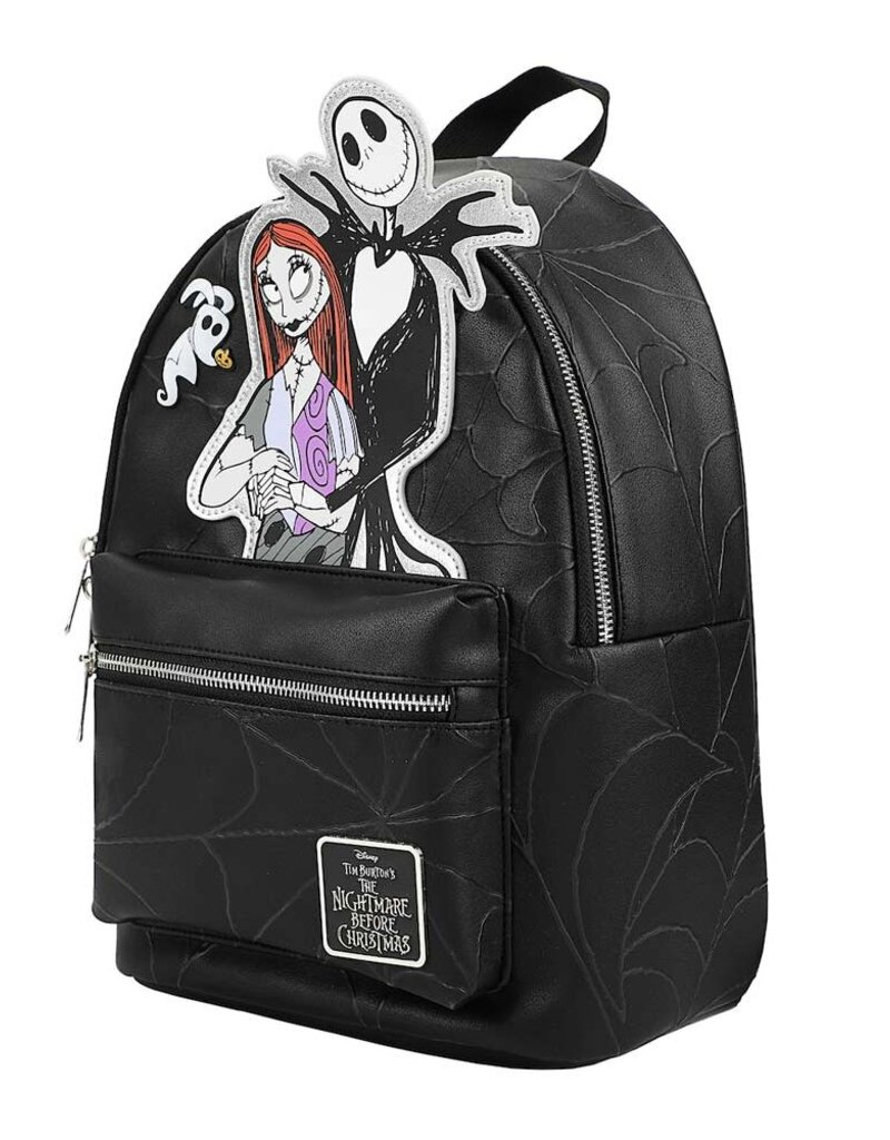 The Nightmare Before Christmas Jack & Sally Embossed Mini Backpack