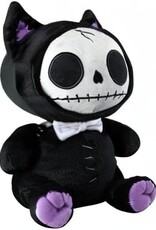 Furrybones Black Cat Mao Mao Wearing White Bow Tie Plush Doll