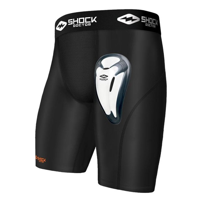 Shock Doctor Sport Supporter With Cup Pocket, White, Adult Medium