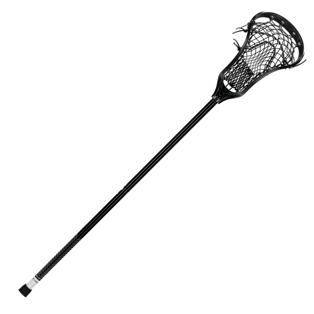 True Raven Women's Complete Lacrosse Stick in White/Black
