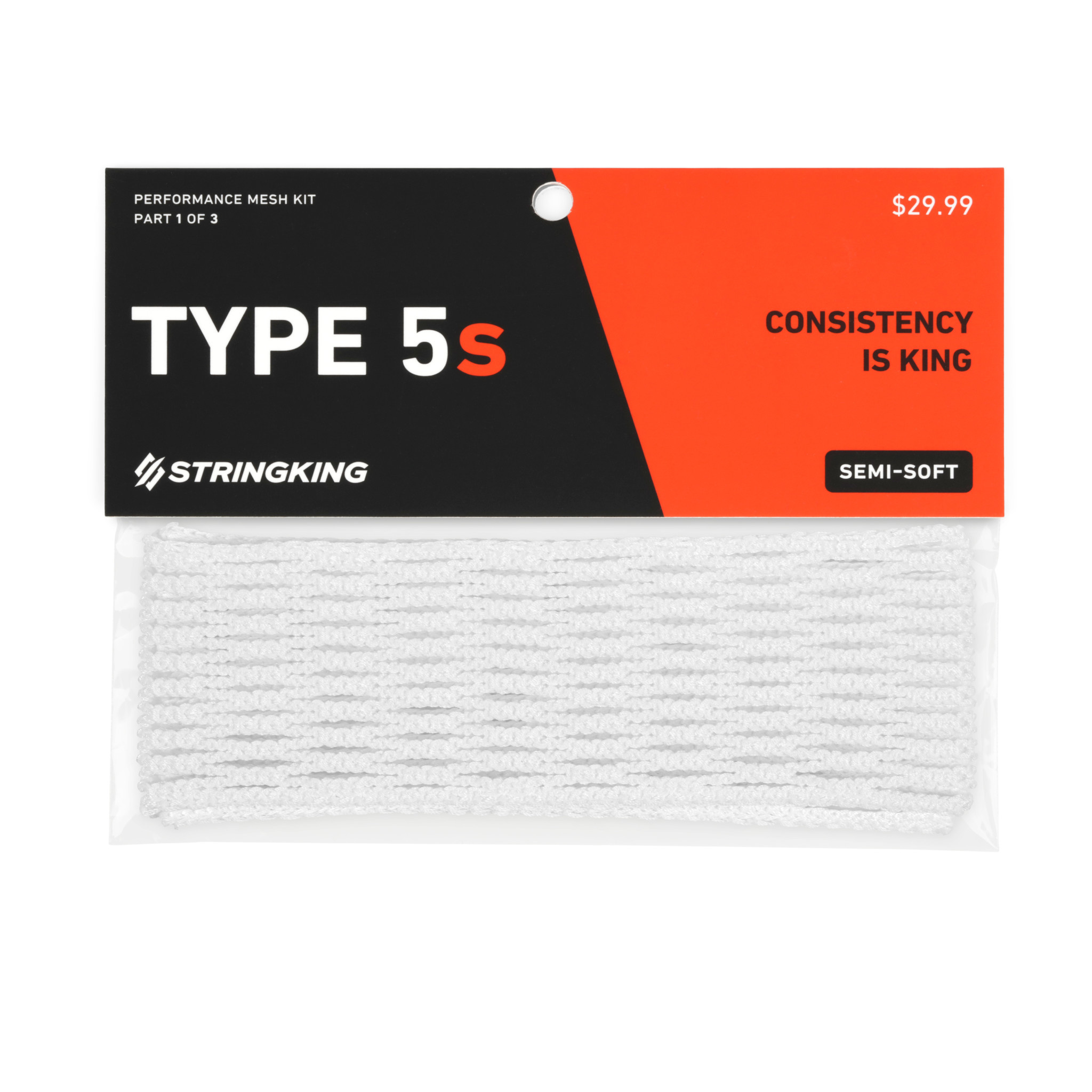 StringKing Pre-Cut Lacrosse Tape 2 Pack - Black/White