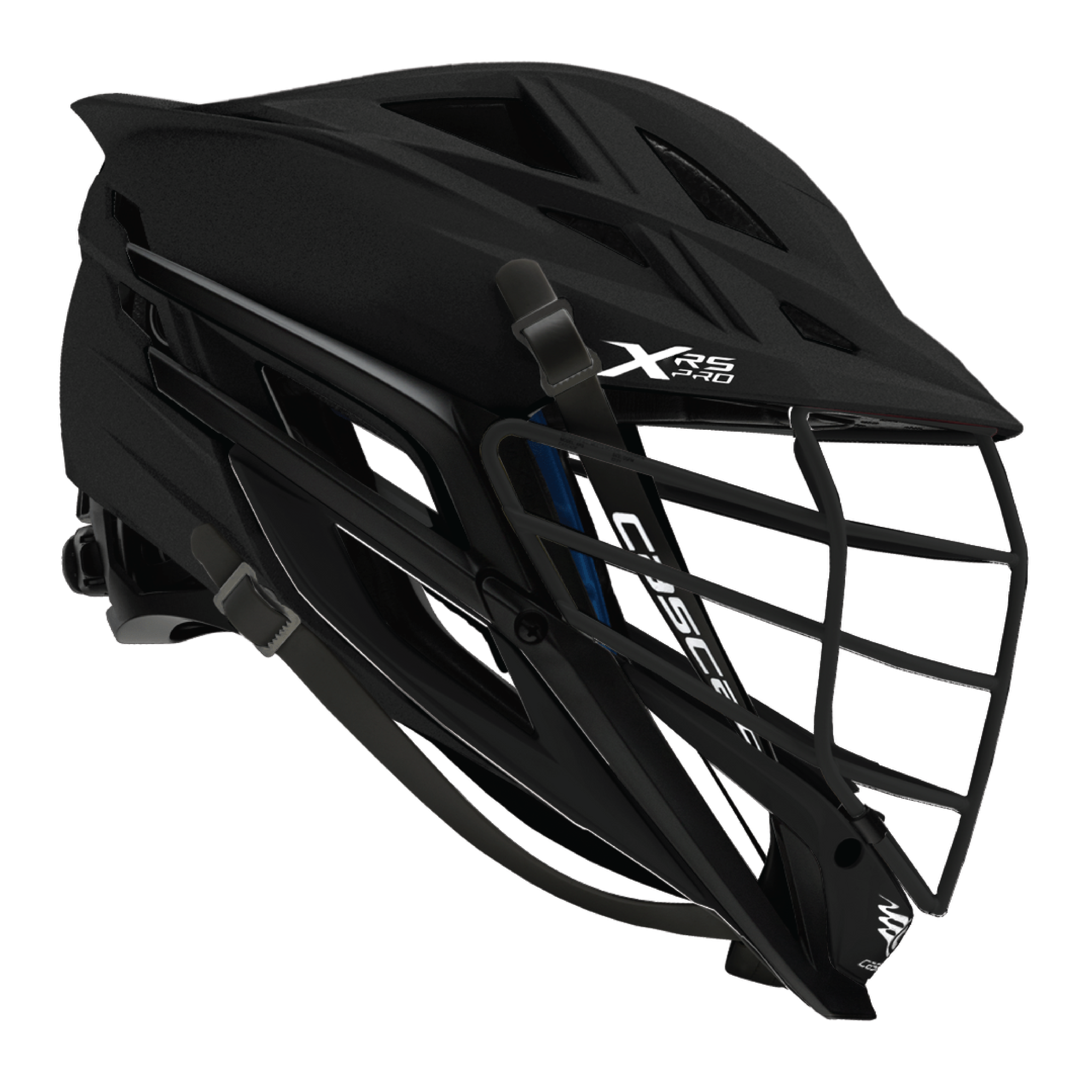 Cascade XRS Pro Matte Black Lacrosse Helmet Sling It! Lacrosse