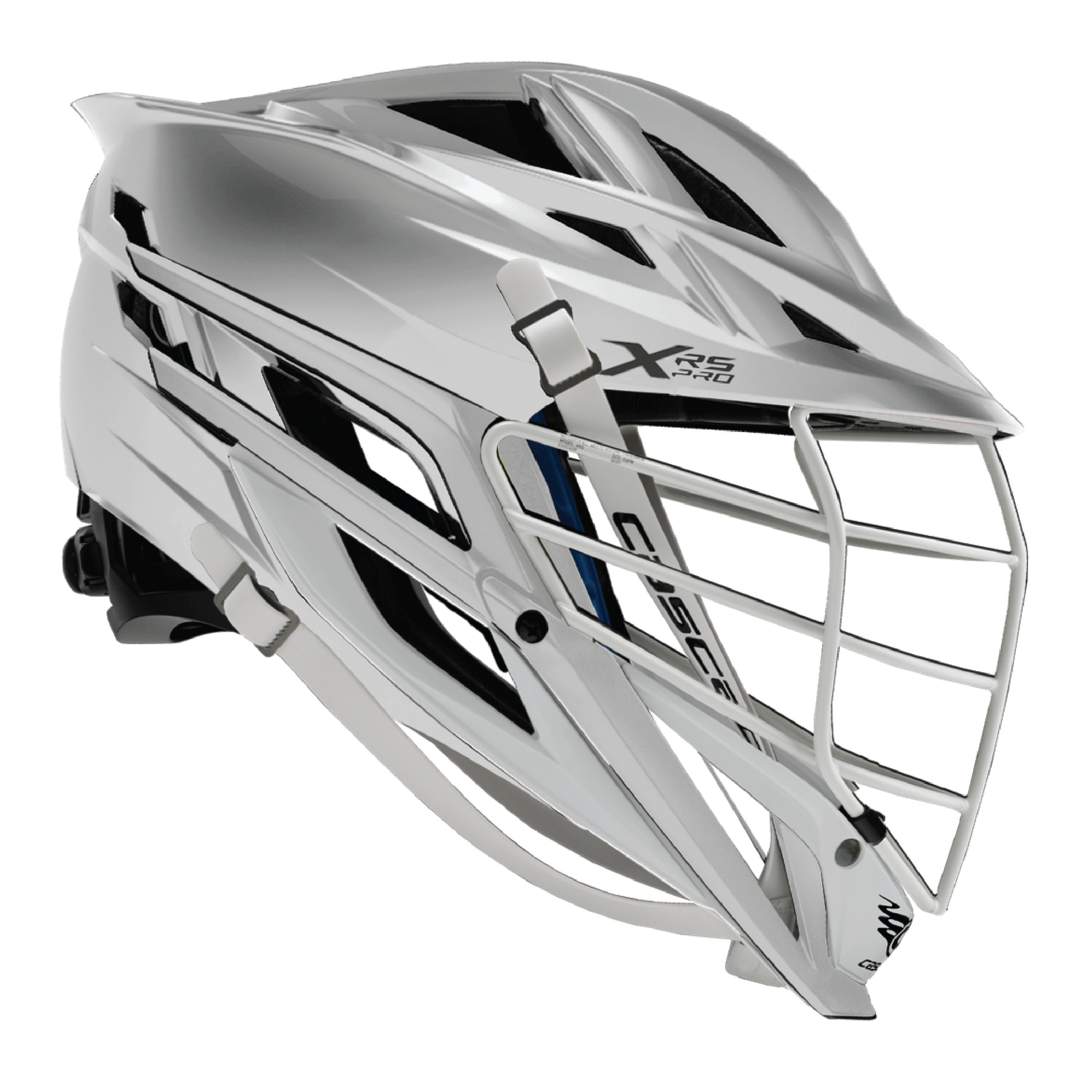 Cascade XRS Pro White Pearl Platinum Lacrosse Helmet Sling It! Lacrosse