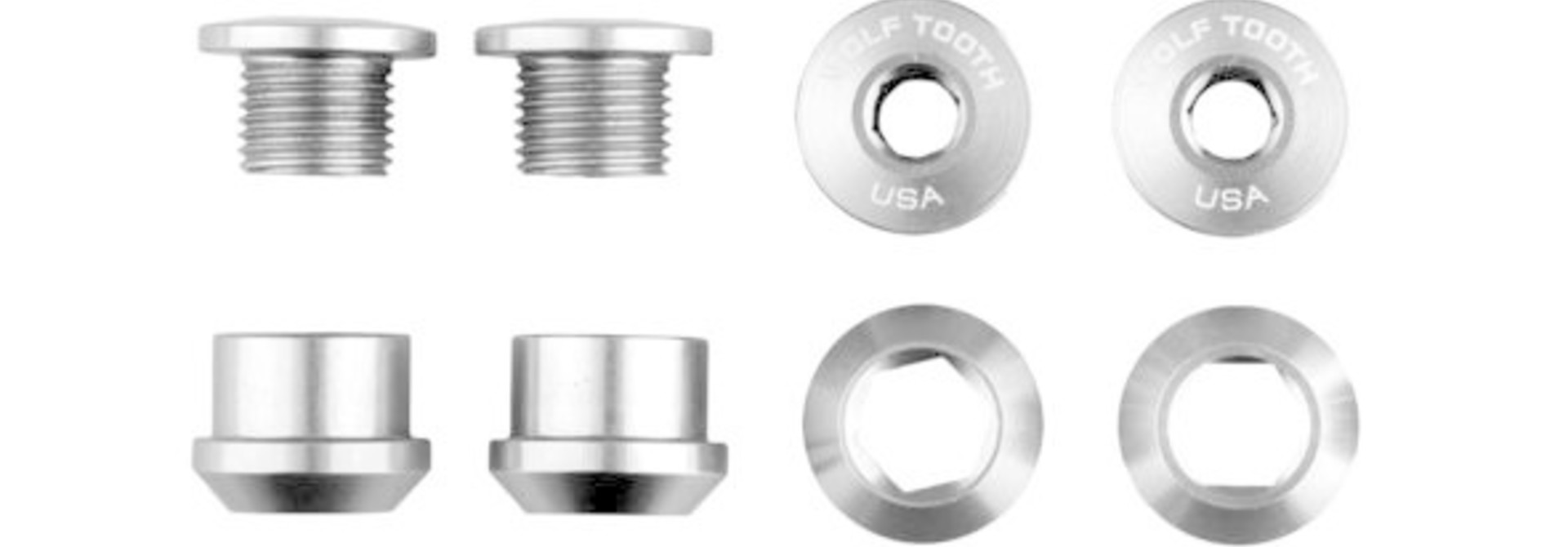 WolfTooth Components Chainring Bolts - Nickel